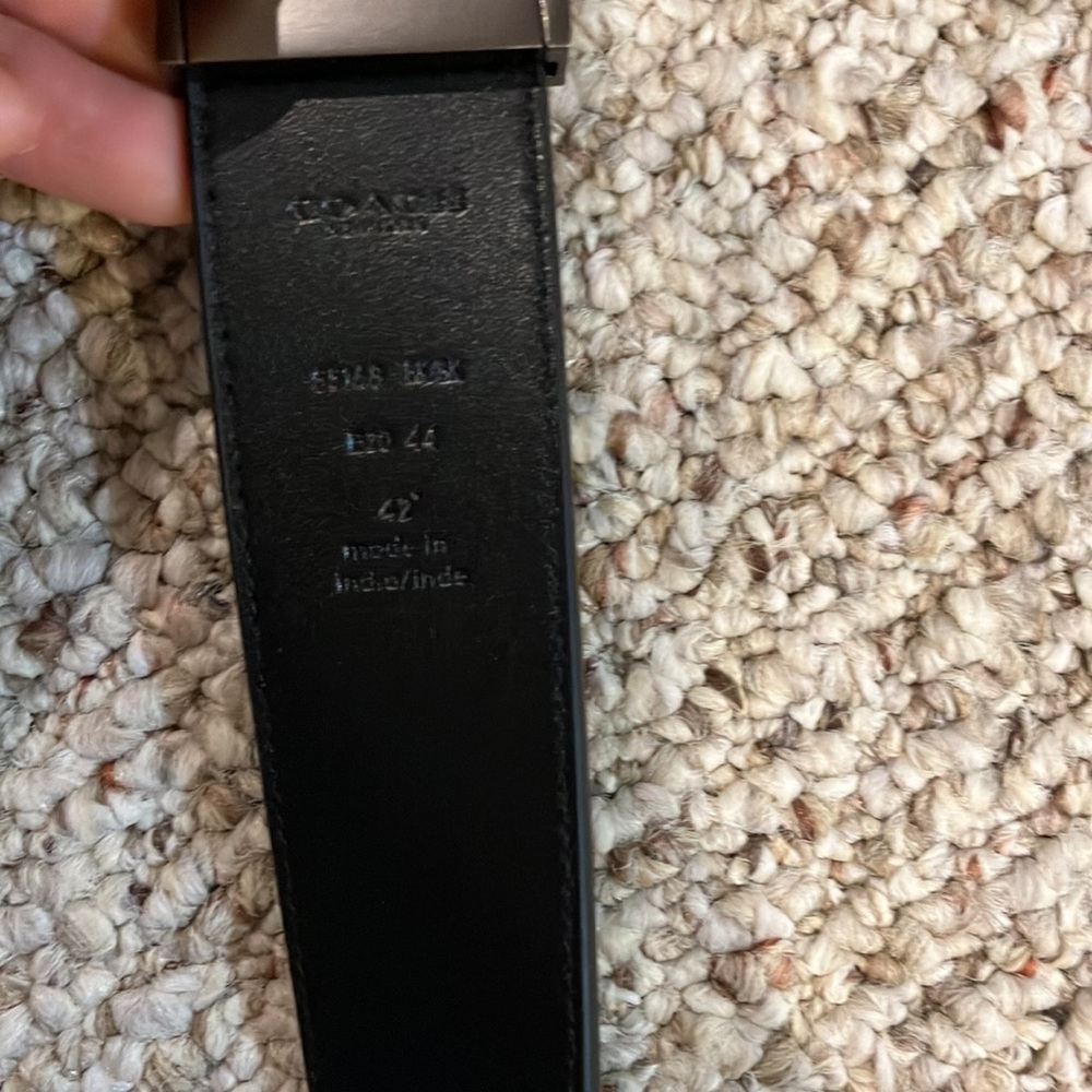 Coach Harness Buckle Cut To Size Reversible Belt, 38 Mm 55168 black - Picture 8 of 10